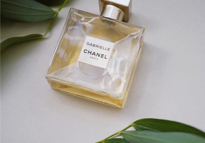 bottle of Chanel Gabrielle perfume